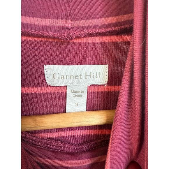 Garnet Hill Mock Neck Split Hem Sleeveless Tunic Top Size S Raspberry Pink - Picture 4 of 6